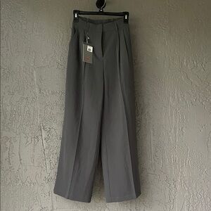 Elegant Charcoal Women's Dress Pants